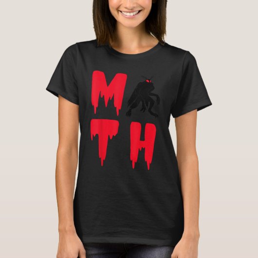 Mothman Folklore Moth Creatuur Cryptozoölogie Cryp T-shirt (Voorkant)