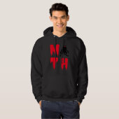 Mothman-folklore Mottenwezen Cryptozoölogie Crypti Hoodie (Voorkant volledig)