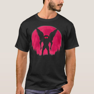 Mothman Full MoonLight Cryptid voor mannen, T-shirt