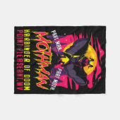 Mothman Fun Cryptid Harbinger Part Man Part Moth Fleece Deken (Voorkant (Horizontaal))