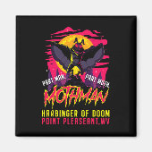 Mothman Fun Cryptid Harbinger Part Man Part Moth Magneet (Voorkant)