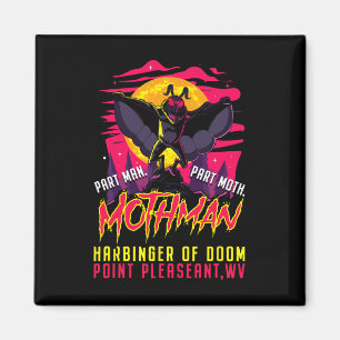 Mothman Fun Cryptid Harbinger Part Man Part Moth Magneet