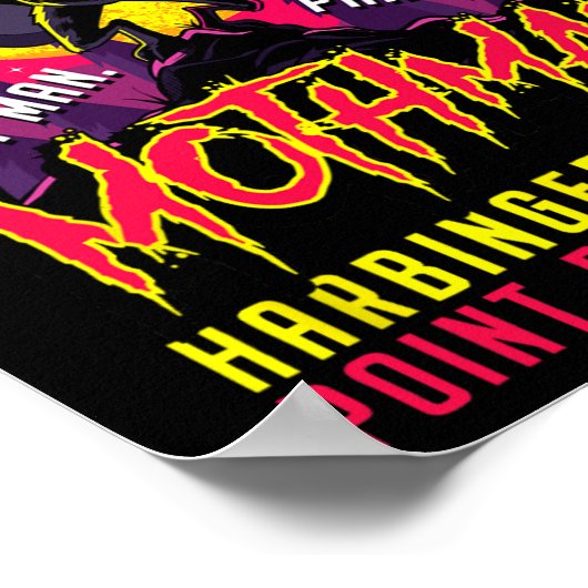 Mothman Fun Cryptid Harbinger Part Man Part Moth Poster (Hoek)