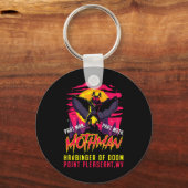 Mothman Fun Cryptid Harbinger Part Man Part Moth Sleutelhanger (Voorkant)