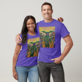 Mothman gaat naar Mardi Gras T-shirt (Unisex)