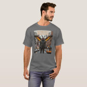 Mothman gaat naar New York T-shirt (Voorkant volledig)