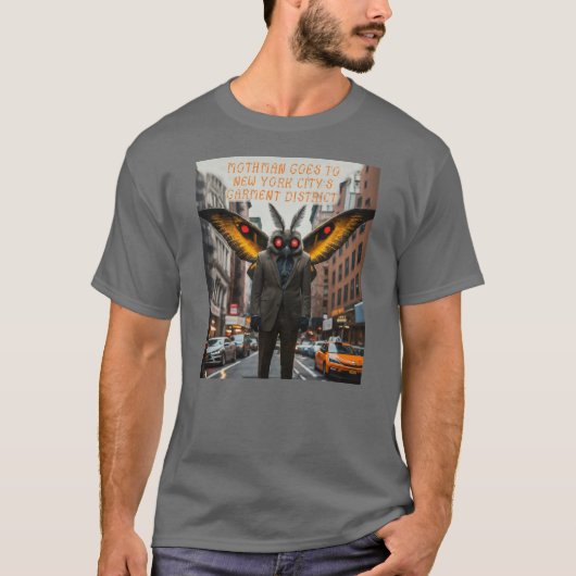 Mothman gaat naar New York T-shirt (Voorkant)