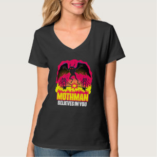 Mothman gelooft in You Folklore Creepy Cryptid Cr T-shirt