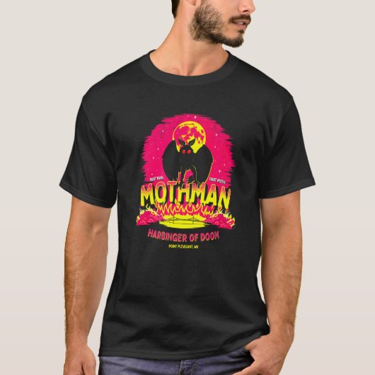 Mothman Harbinger van Doom Cute Cryptid Creater T-shirt (Voorkant)