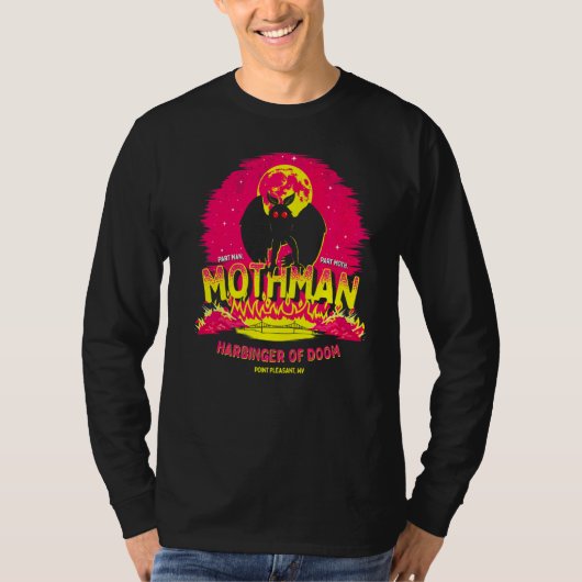 Mothman Harbinger van Doom Cute Cryptid Creater T-shirt (Voorkant)
