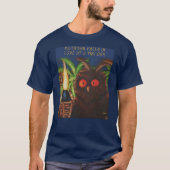 Mothman Herfsten in liefde in een Tiki Bar T-shirt (Voorkant)