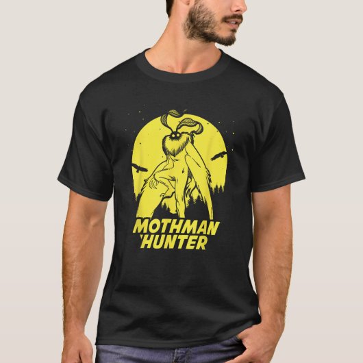Mothman Hide Seek Hunter Champion Cryptid T-shirt (Voorkant)