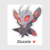 Mothman in een Suit-Sticker Sticker (Vel)