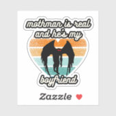 MOTHMAN IS ECHT EN HIJ IS MIJN VRIEND STICKER (Vel)