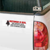 Mothman is echt We hebben een grappige Mothman bum Bumpersticker (Op Truck)