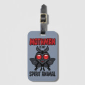 Mothman Is Mijn Geestdier Bagagelabel (Voorkant (verticaal))