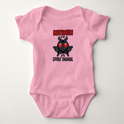 Mothman Is Mijn Geestdier Romper (Voorkant)