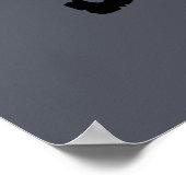 Mothman Is Mijn Geestdier Silhouet Poster (Hoek)