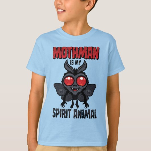 Mothman Is Mijn Geestdier T-shirt (Voorkant)