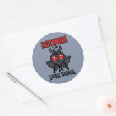 Mothman Is Mijn Geestendier Ronde Sticker (Envelop)
