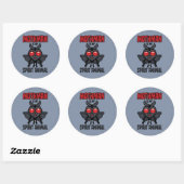 Mothman Is Mijn Geestendier Ronde Sticker (Vel)