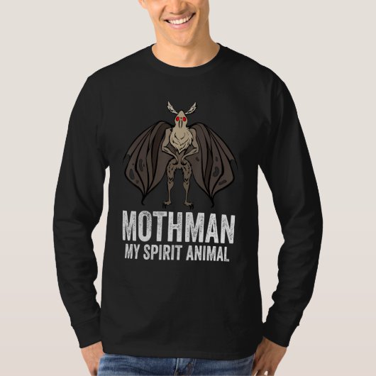 Mothman is My Spiritual Animal T-shirt (Voorkant)