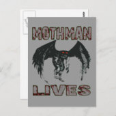 MOTHMAN LEEFT BRIEFKAART (Voorkant / Achterkant)