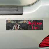 Mothman Lives Bumpersticker (Op auto)