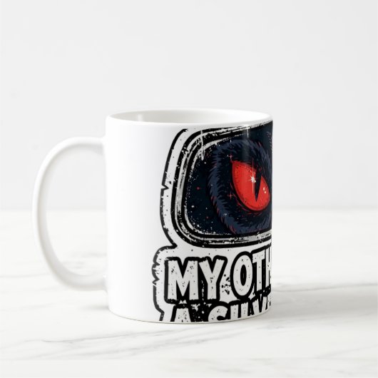 Mothman Meme — Andere Auto Koffiemok (Links)