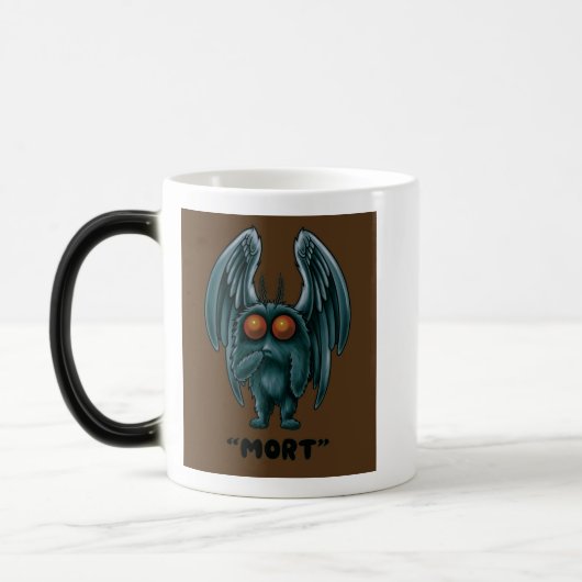 Mothman "Mort" Cryptid koffie mok (Links)