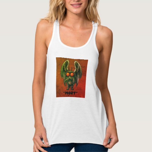 Mothman "Mort" Cryptid stijl Afbeelding Shirt (Voorkant)