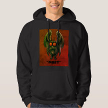 Mothman "Mort" Cryptid Vintage Image Style Hoodie