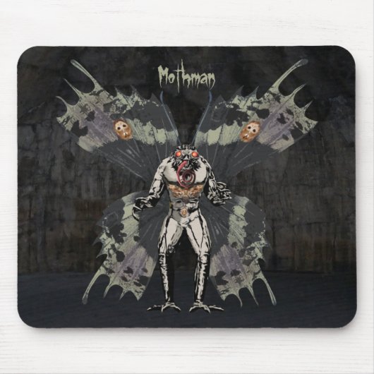 Mothman Mousepad Muismat (Voorkant)
