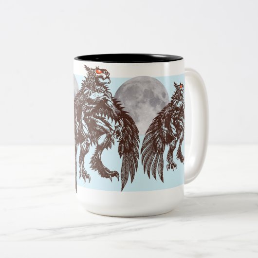 Mothman Night Owl Big Moon Mok (Voorkant rechts)