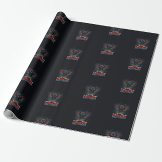 Mothman Night Sky met autolichten Cadeaupapier