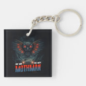 Mothman Night Sky met autolichten Sleutelhanger (Achterkant)