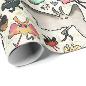 Mothman Pattern Cadeaupapier (Rol Hoek)