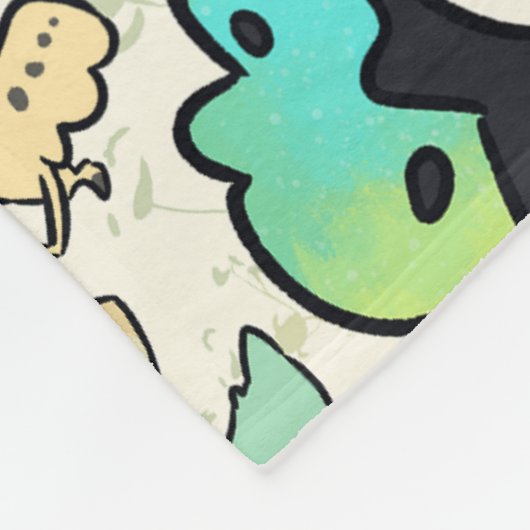 Mothman Pattern Fleece Deken (Hoek)