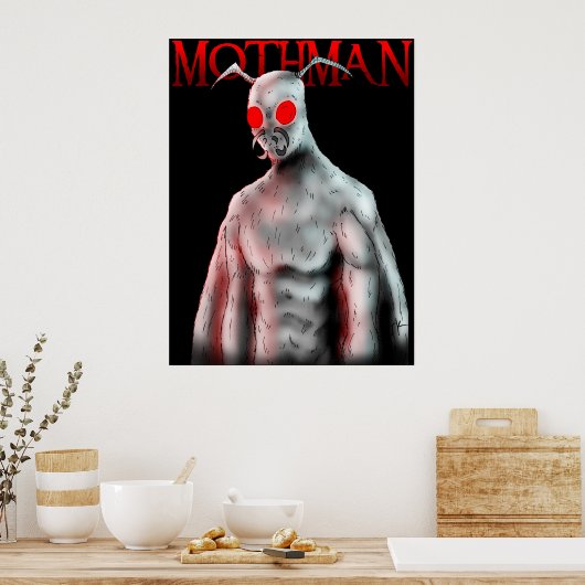 Mothman Poster (Keuken)