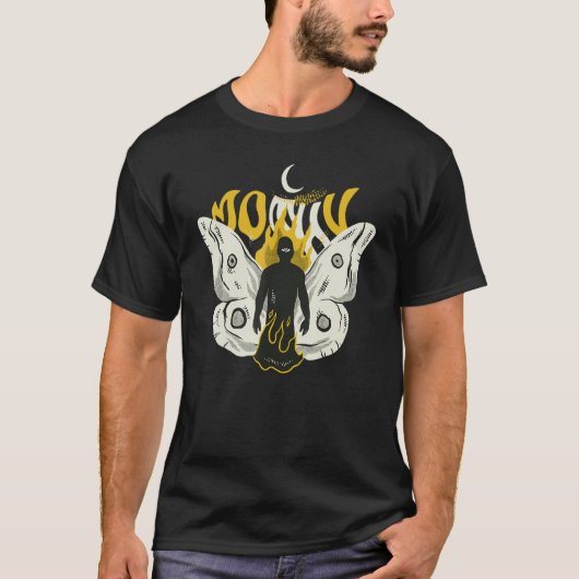 Mothman Psychic Cryptid Mothman Creater uit Poin T-shirt (Voorkant)