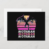 Mothman Retro 80s themed Gift Briefkaart (Voorkant / Achterkant)