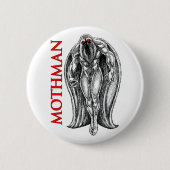 Mothman Ronde Button 5,7 Cm (Voorkant)
