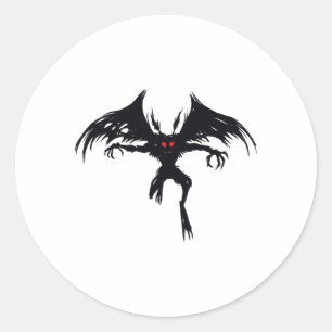 MOTHMAN RONDE STICKER