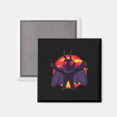 Mothman Schattige Cryptid Creatures Point Pleasant Magneet (Voorkant / Achterkant)