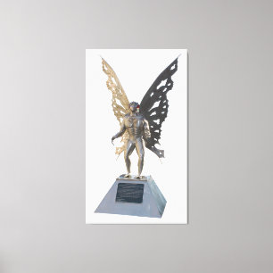 Mothman Statue van Point Pleasant West Virginia Canvas Afdruk