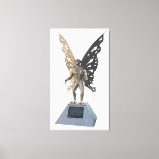 Mothman Statue van Point Pleasant West Virginia Canvas Afdruk