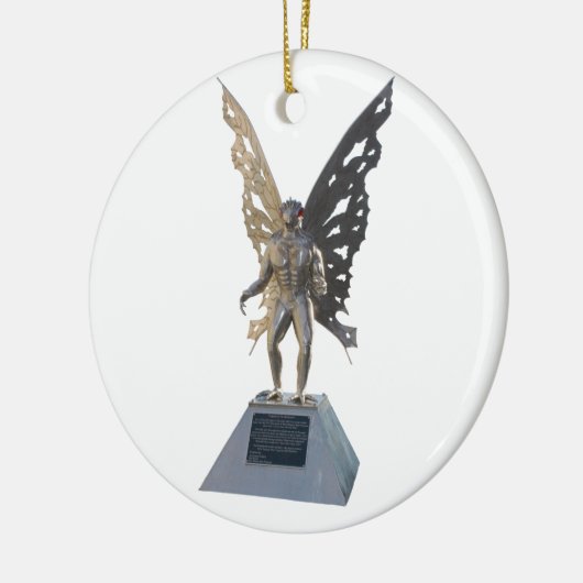Mothman Statue van Point Pleasant West Virginia Keramisch Ornament (Links)