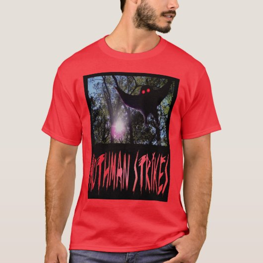 Mothman Strikes T-shirt (Voorkant)