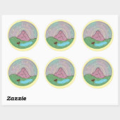 Mothman thuisplaneet | Cryptid kosmische folklore Ronde Sticker (Vel)