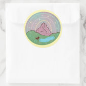 Mothman thuisplaneet | Cryptid kosmische folklore Ronde Sticker (Tas)
